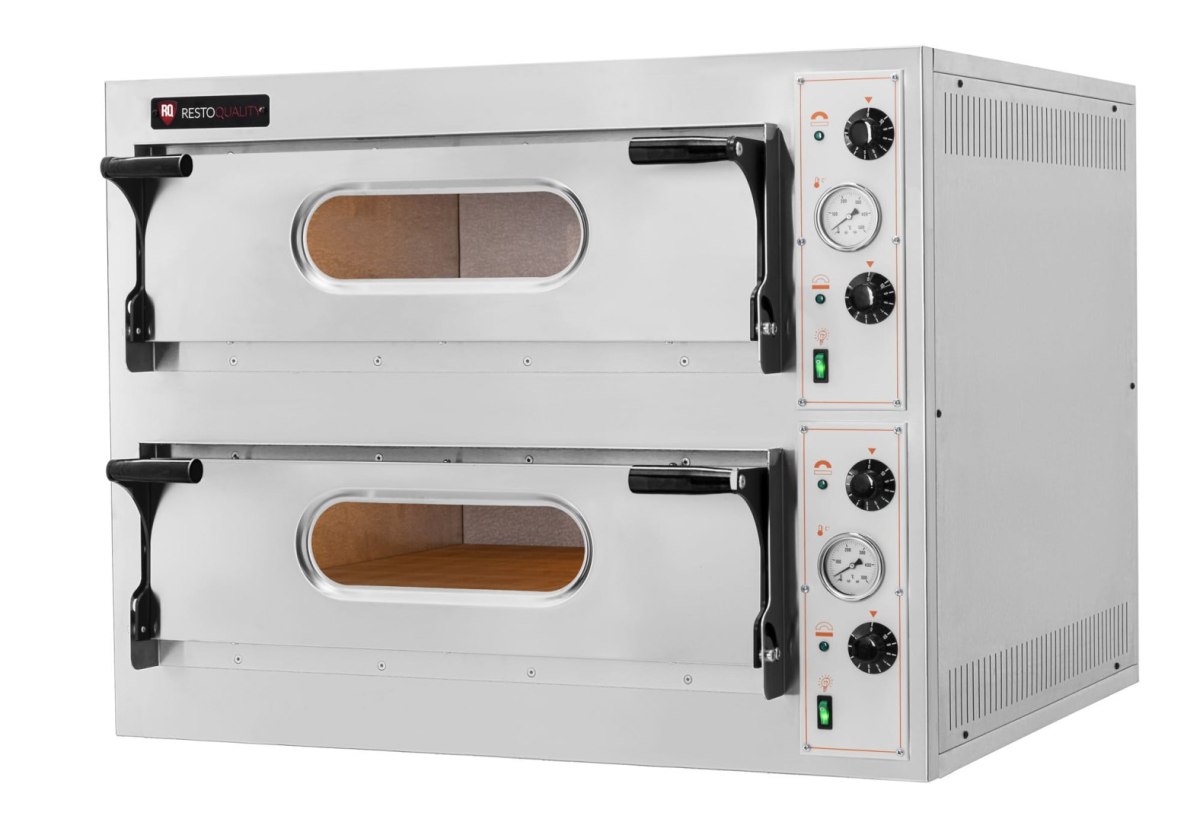 Elektryczny piec do pizzy dwukomorowy Resto Quality One 66 XL/L - widok z boku